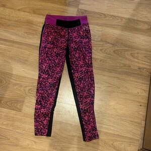 Leggings kids black pink purple